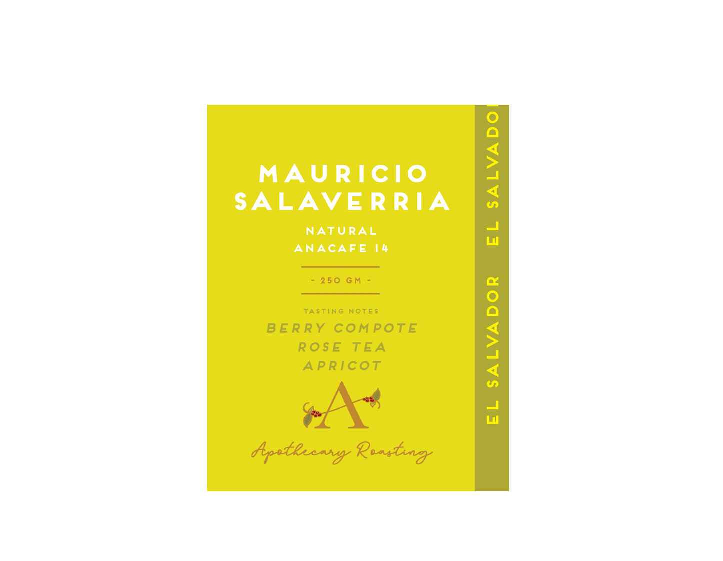 Mauricio Salaverria, El Salvador (250gm) - Apothecary Roasting