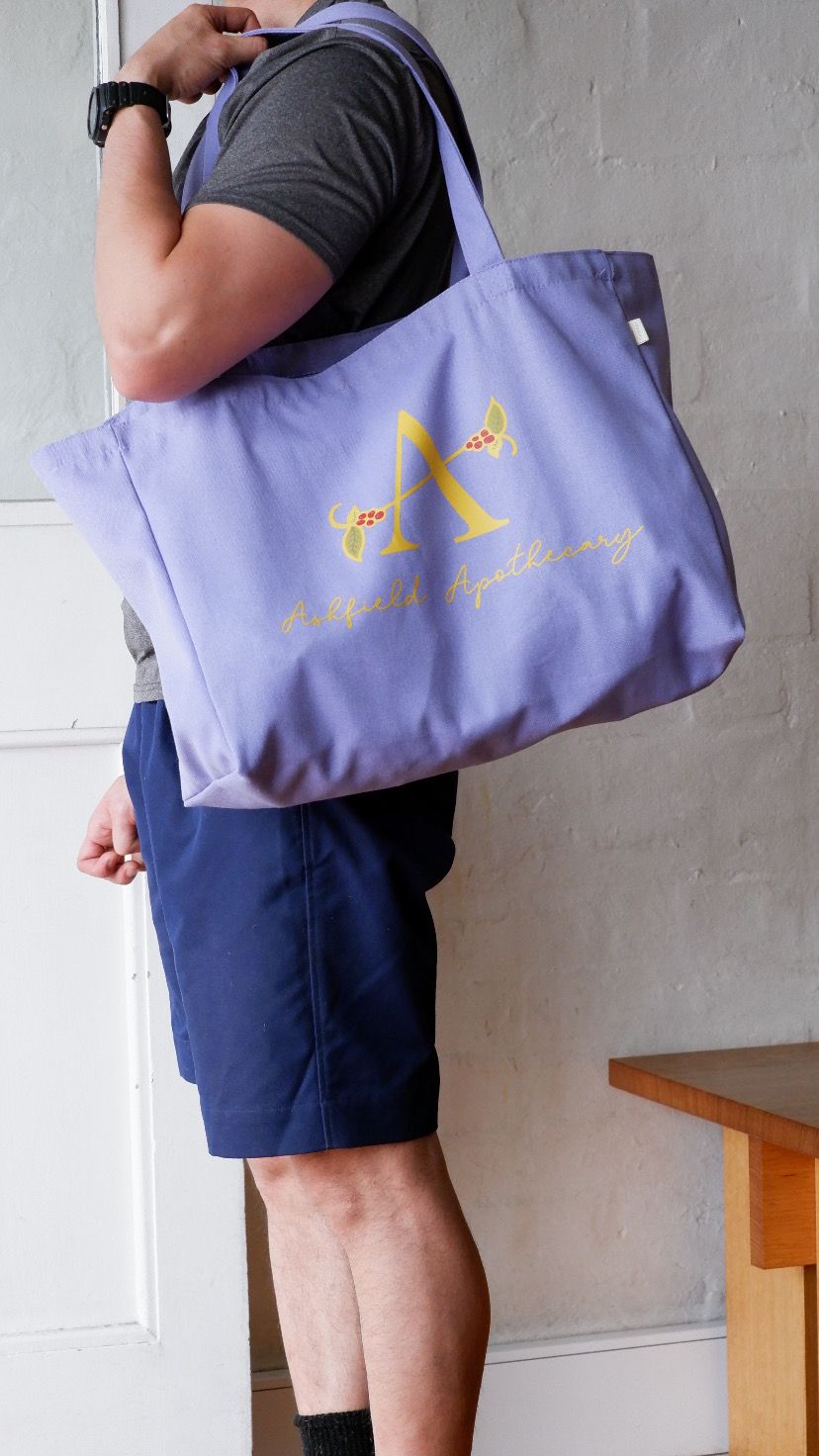 Lilac coloured Ashfield Apothecary Tote