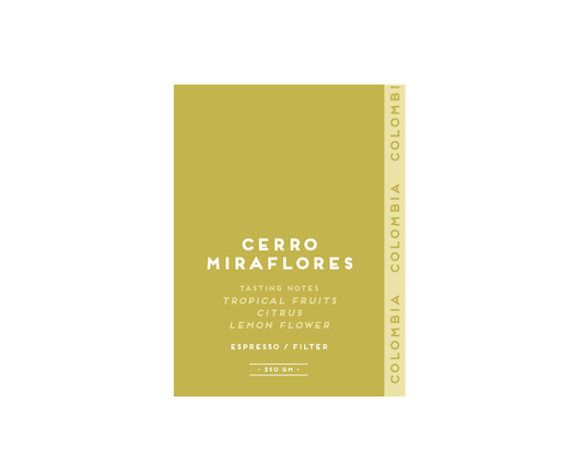Cerro Miraflores, Colombia (250gm) - Apothecary Roasting